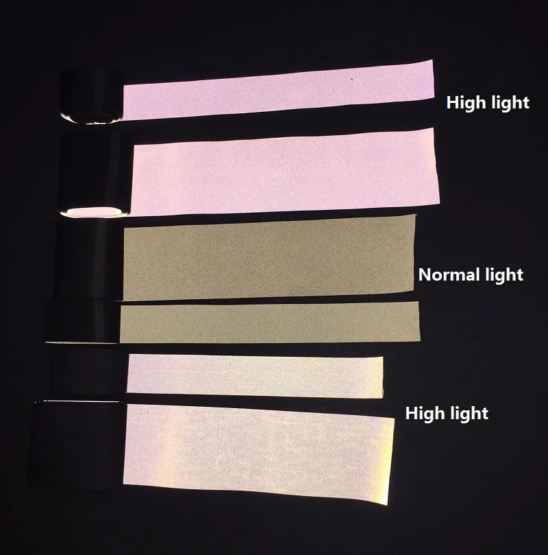 EN471 Level 2 High Visibility Reflective Fabric Warning Reflective Tape Sewing For Garment Vest Bag