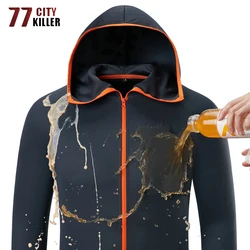 77City Killer New Summer Waterproof Jacket Men Hooded Soft Quick Drying Outwear Breathable Jackets Thin Lightweight Jackets Male