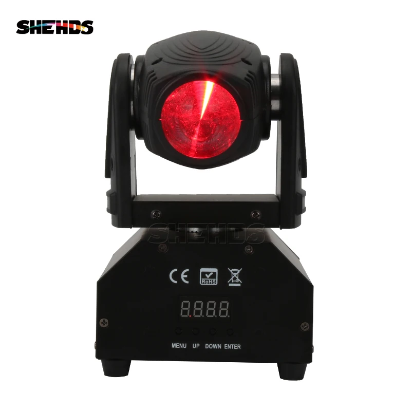 SHEHDS Mini LED Spot Beam 10W Lighting Moving Head Light Beam DJ Light Mini led Disco Party Light