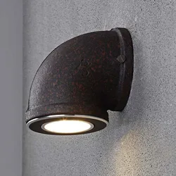 Nordic Loft Industrial Feng Shui Pipe Wall Lamp, Retro LED Wall Lamp, Creative Restaurant Cafe Net Coffee Aisle Wall Light