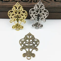 20pcs 40mm  Filigree    Wraps Metal Charms For Embellishment Scrapbook DIY Jewelry Metal Craft  Wraps