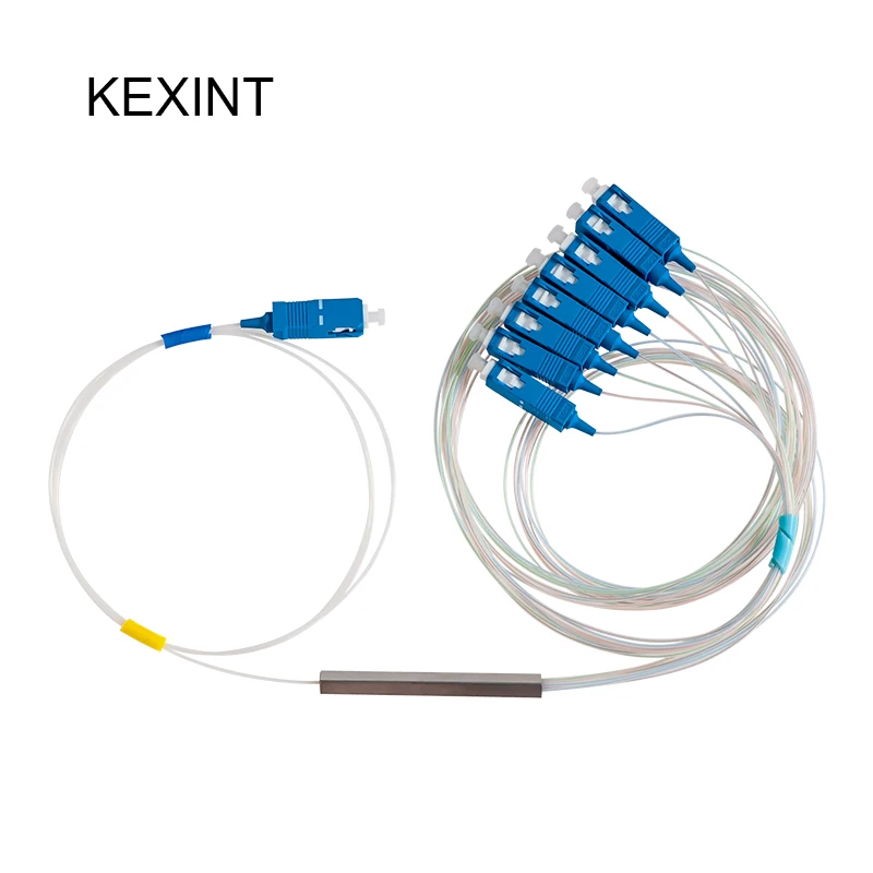 

KEXINT PLC Splitter 1*8 mini Module 0.9 1m with Connector SC / UPC 10Pieces