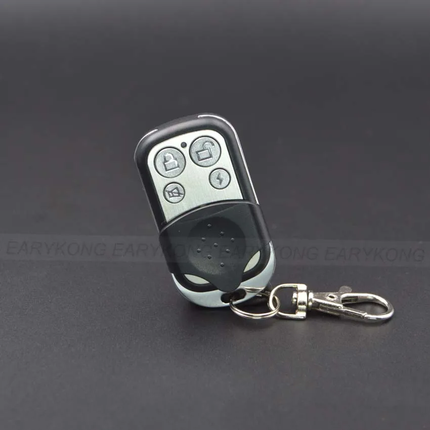 433MHz Wireless Remote Controller Metal Key Chain 4 Keys Only For Our Wifi / PSTN / GSM Home Burglar Security Alarm System