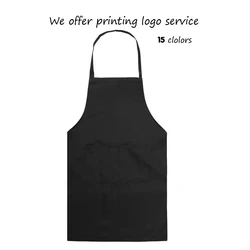 Korean Fashion Apron Flower Shop Art Manicure Milk Tea Barista Blouse Bib Custom Aprons for Woman Man Kichen Bibs