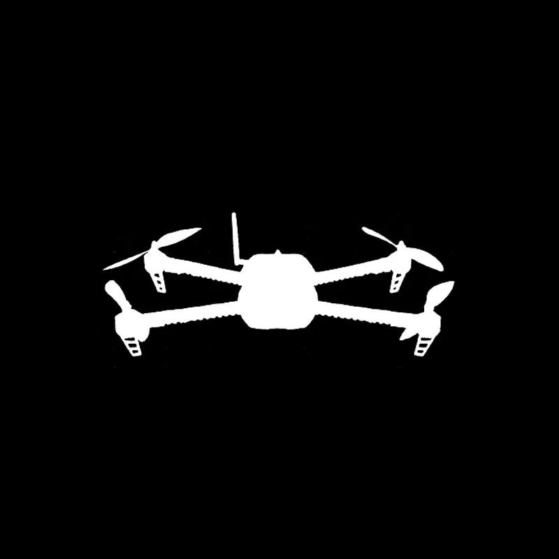 YJZT 12.2CM*5.2CM Vinyl Decal Car Sticker Quadcopter UAV Drone 3D Robotics Black/Silver C3-0167