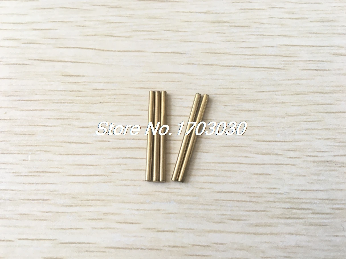 20 Pcs Car Model Toy DIY Brass Rod Axles Drill Rod Bar 3mm x 50mm