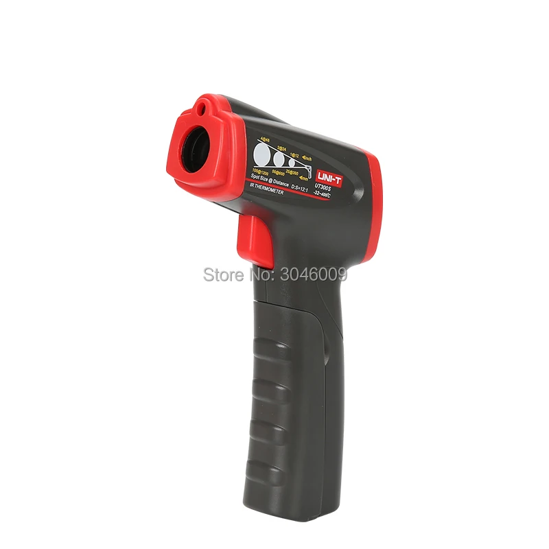 UNI-T UT300S handheld infrared thermometer, non-contact mini thermometer, range -32 C-400 C