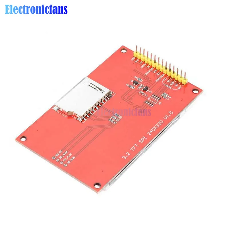 3.2 inch 320*240 TFT LCD Module Display Screen with Touch Panel Driver IC ILI9341 240(RGB)*320 SPI Interface (9 IO) for MCU