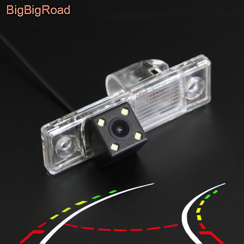 BigBigRoad Car Intelligent Dynamic Tracks Rear View Camera For Chevrolet Chevy Matiz / Nubira / Lanos / Holden Cruze 2009- 2012