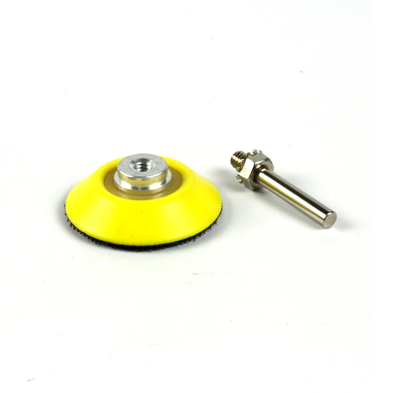 POLIWELL 2 inch dự Tấm Chà Nhám cho 50mm Móc và Vòng Chà Nhám Đĩa Backer Tô 6mm lắc Chân Xoay Dụng Cụ Điện Phụ Kiện