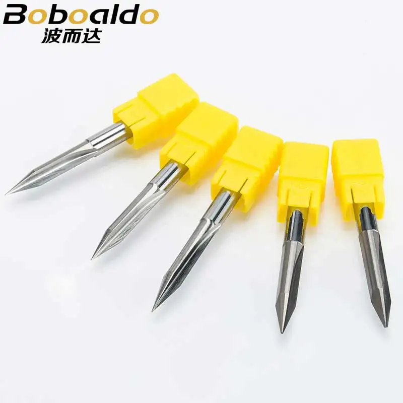 1PC 6mm 2 Flöten Gerade Gravur Bits tiefe schneider Für holz CNC Carving V Bits Carving maschine werkzeuge 50mm schaftfräser