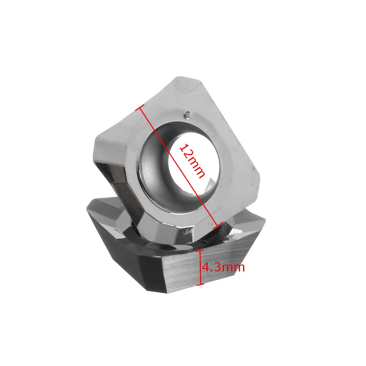 1/10 cái SEHT1204AFFN-X83 H01/SEHT43AFFN-X83 H01 CNC Carbide Lưỡi Dao Nhôm Hợp Kim Cứng 12mm X 12mm