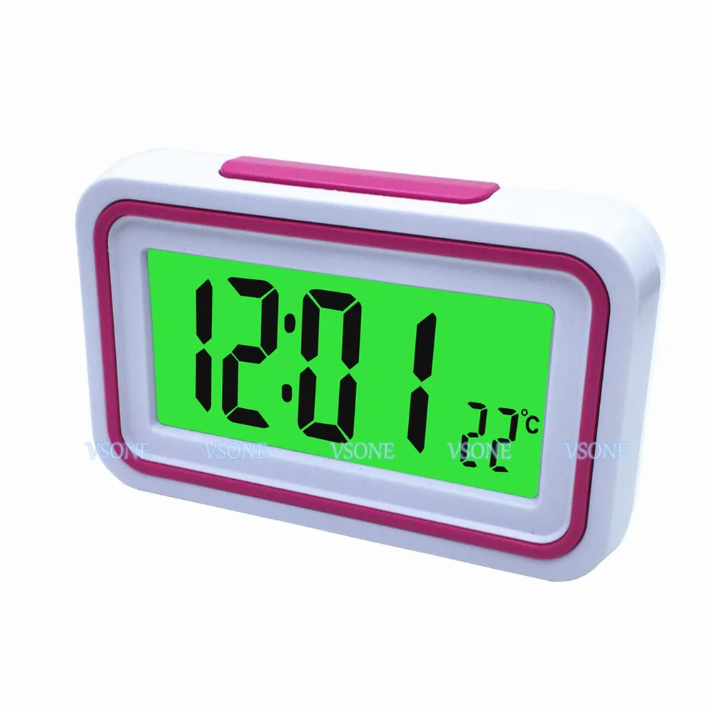 Russian Talking LCD Digital Alarm Clock with Thermometer, Backlit, for Blind or Low Vision, 4 Colors 9905RU