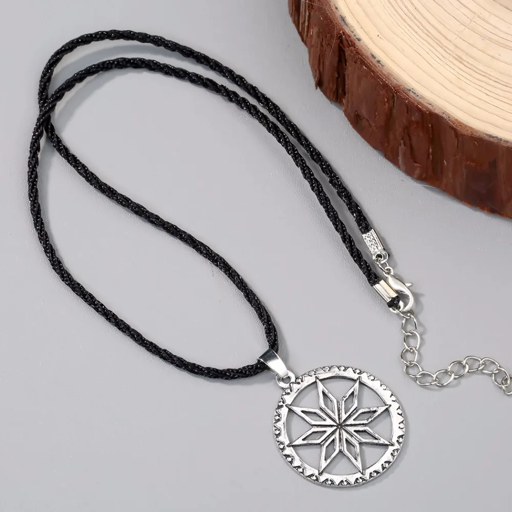 Kinitial Alatyr In The Circle Necklace Pendant Ethnic Jewelry Viking Pendants Magic Amulet Protection Slavic Symbols Jewelry