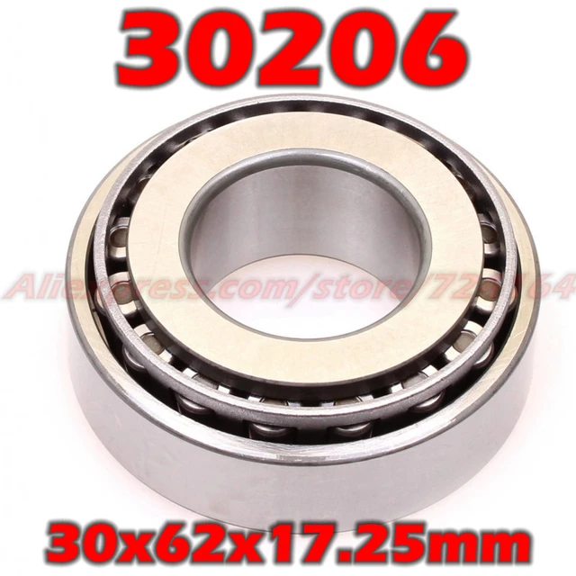 30x62x17.25 mm Tapered Roller Bearings 30206 7206E HR30206J 30206JR 30206A  E30206J 30206VC12 30206U 30206E 30*62*17.25 - AliExpress