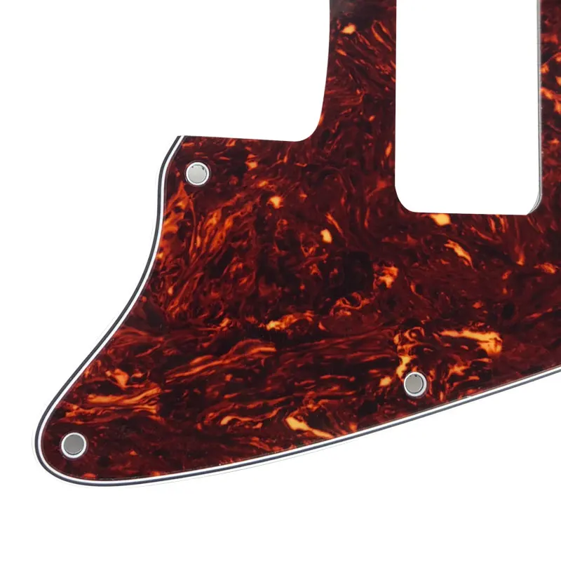 Pleroo Guitar Parts - For US No Upper Controls Jazzmaster Style Guitar Pickguard With P90 Pickups Scratch Plate Replacement