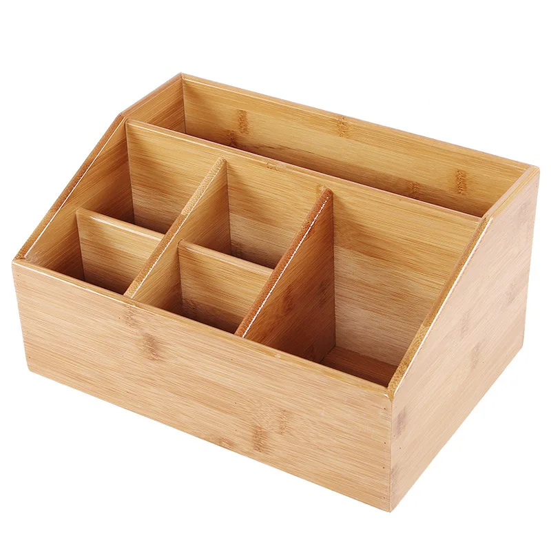 Remote Control Holder Key Collection Cosmetics Receipt Inclusion Organizer Organizador Storage Box Wooden Box Organizer Box