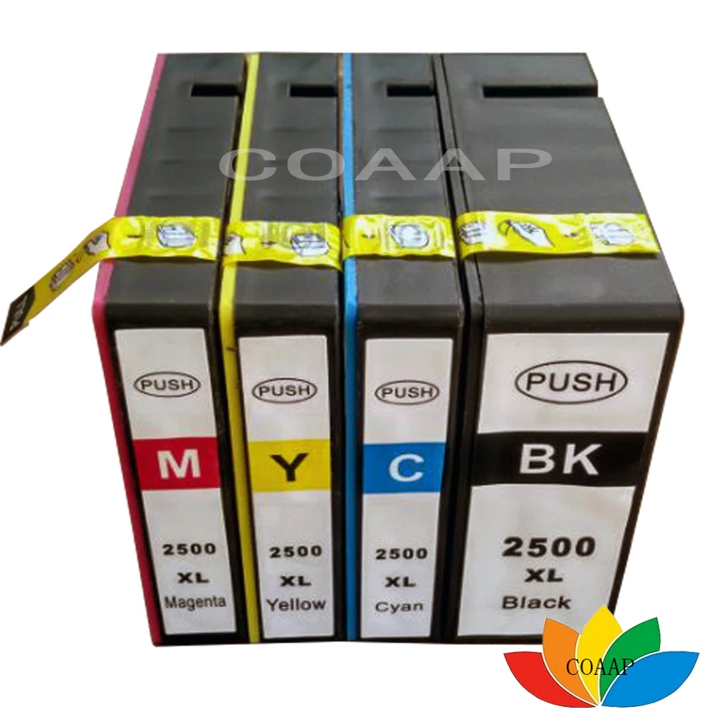 4 Pack PGI-2500 XL Ink Cartridge For Canon PGI2500 Maxify IB4050 MB5050 MB5350 Printer For Europe