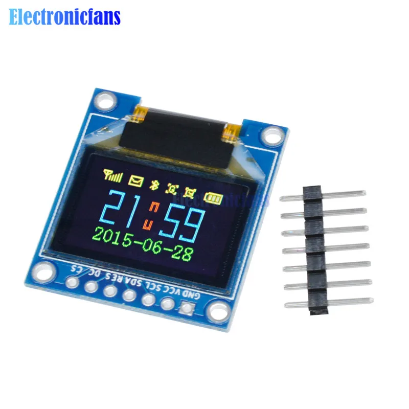 0,95 Zoll 96x64 SPI Vollfarb-OLED-Display DIY-Modul 7-Pin Kompatibel mit Arduino SSD1331 Treiber-IC für 3,3V 5V Systeme – Detail 8