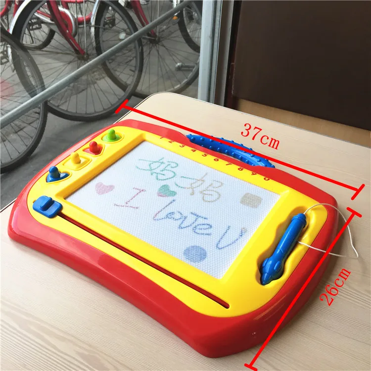 Portable Magnetic Drawing Board with Stamps Kids Creative Toys Children Painting Tool Learning Education Interactive Game Boards