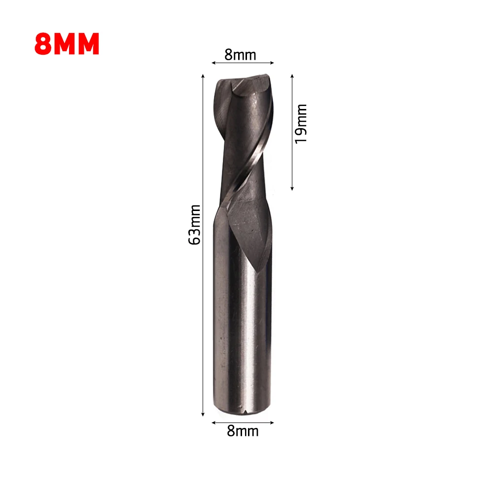 1 Pc CNC Bohrer 2 Flöte 4mm Gerade Schaft HSS Router Bit 4/6/8/10/12mm Ende Mühle Router Bit Holz Fräser Werkzeug
