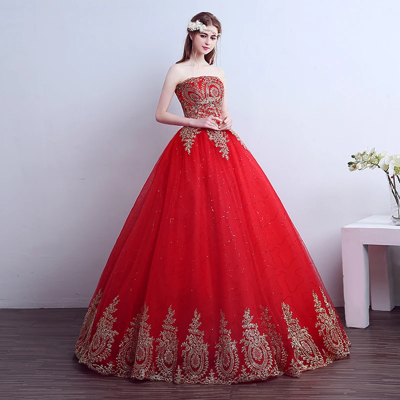 Rot Hochzeit Kleid mit schwanz Neue Ballkleid Spitze Chinesischen Stil Stickerei Brautkleid Brautkleider Braut Kleid Plus Größe