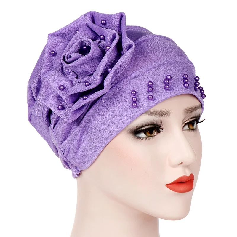 Kepahoo Dames Hijabs Tulband Elastische Doek Hoofdmuts Dames Haaraccessoires Moslim Sjaal Cap