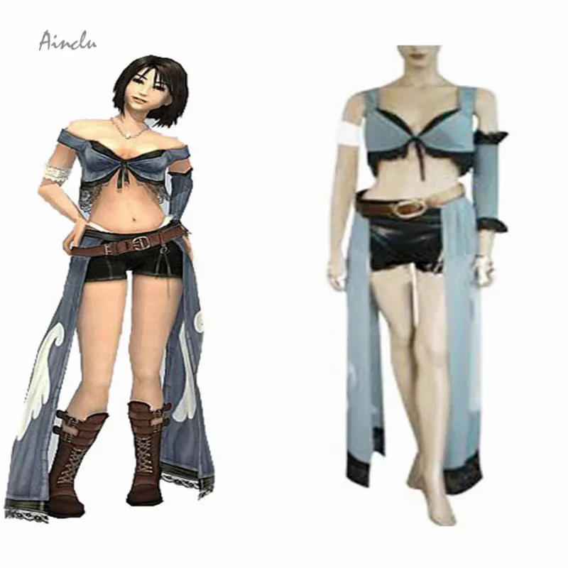 

Ainclu Free Shipping Final Fantasy VIII 8 Version Eight Rinoa Halloween Cosplay Brand Costumes