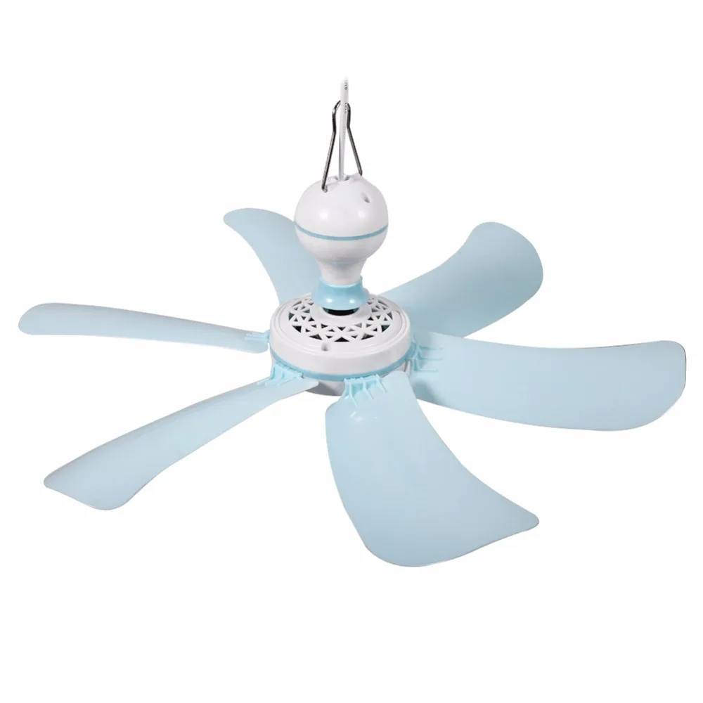 220V 8W Mini Ceiling Fan Energy-Saving Anti-Mosquito Summer Cooling Fans Cooler for Home Dormitory 6 Blades