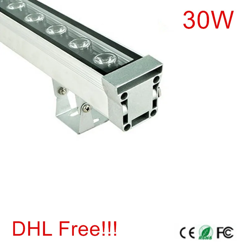 High-power 30W 46*46*1000 IP65 waterproof outdoor AC85-265V/DC12V-24V LED Wall washer lamp Landscape Wash wall lighting