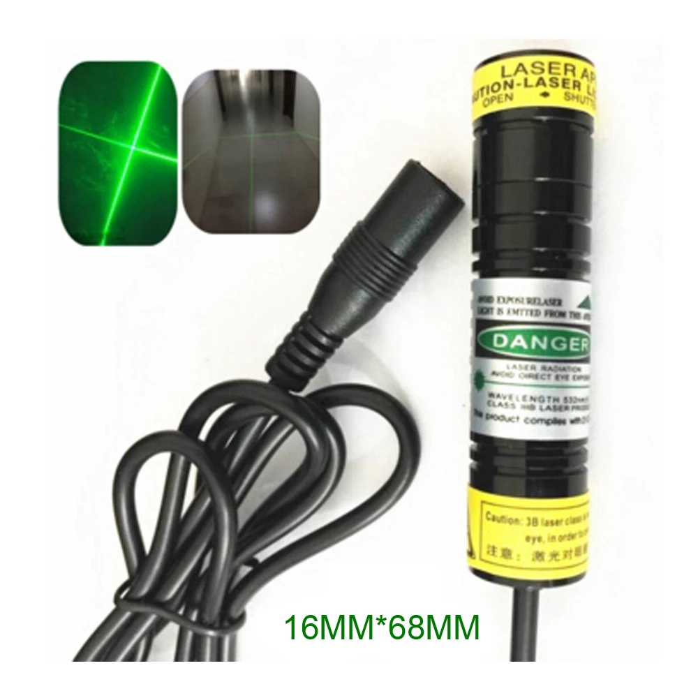 

Grass Green Cross Laser Module Diode Marking Machine Laser Light 30mw 515nm