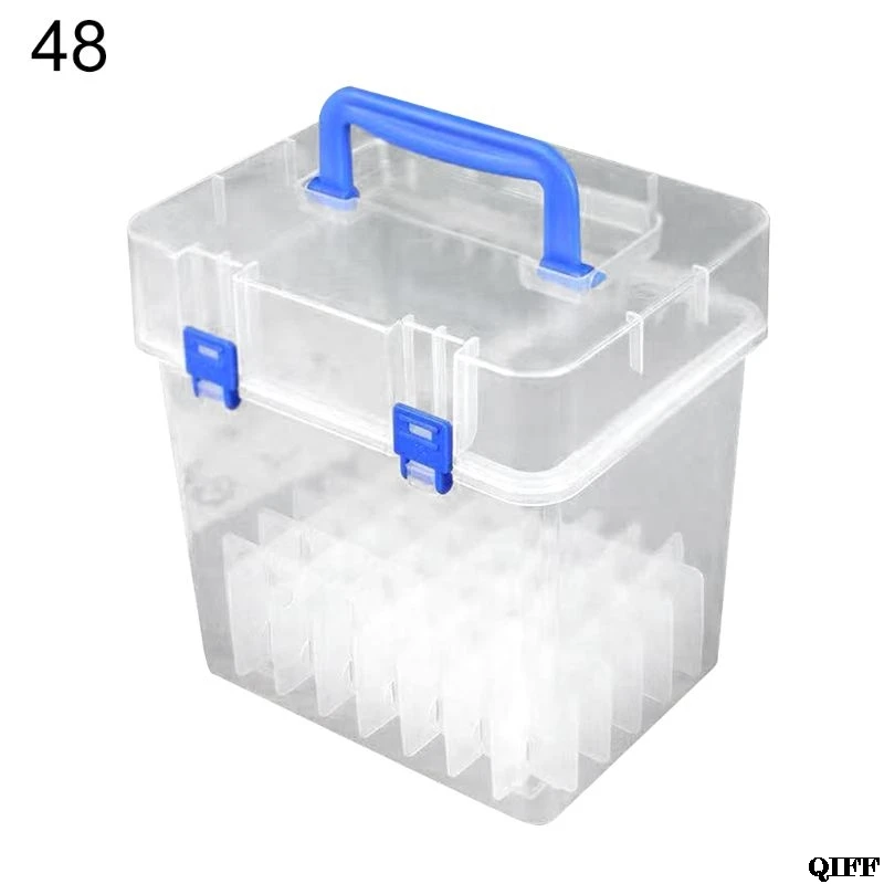 M2EC Transparent Marker Pens Storage Box Container Art Craft Tray Office Desk Organiz