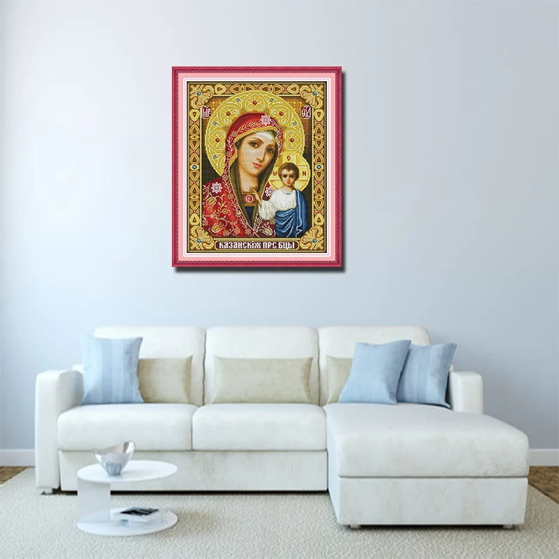 Our Lady of the Sacred and Religious Religions Cross Stitch Kit Savior Jesus Faith DIY Handmade Gifts Wall Decorations