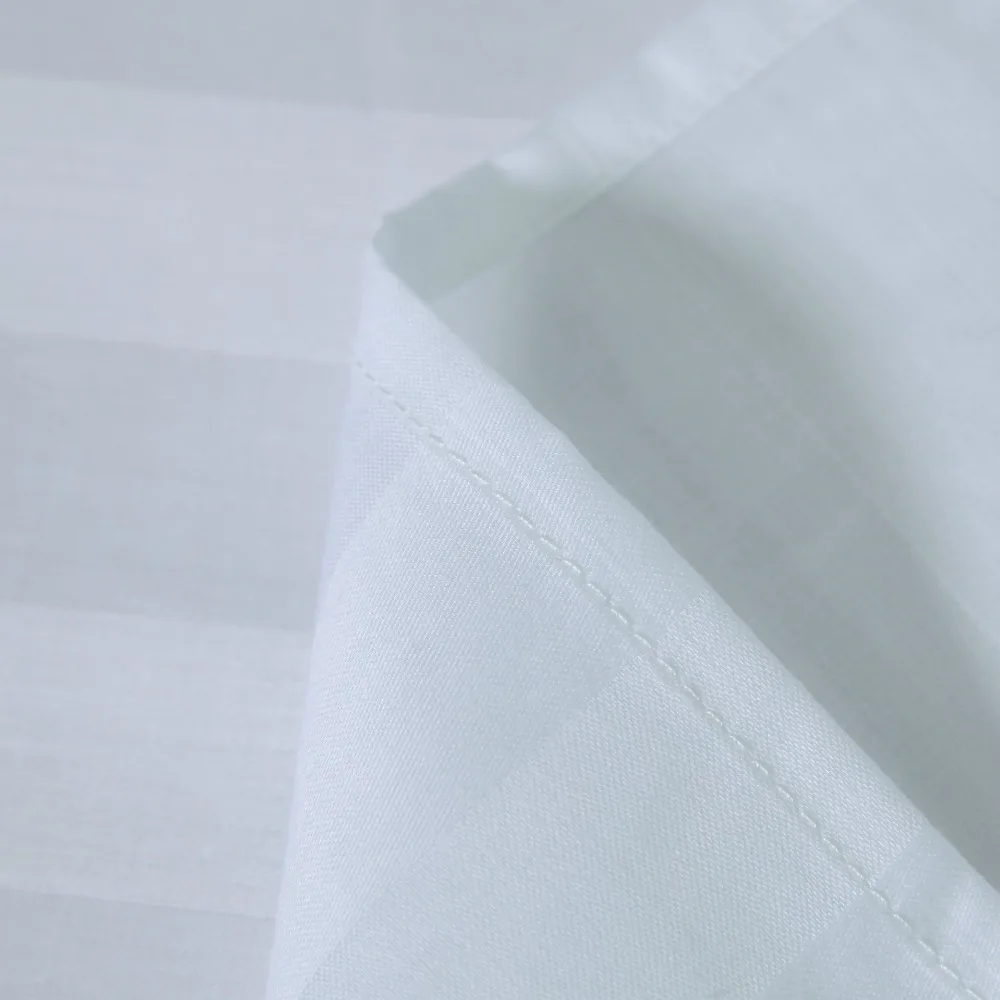 White Stripe Hotel Duvet Cover 100% Cotton Luxury Satin Quilt Cover Star Hotel Bedding Wholesale