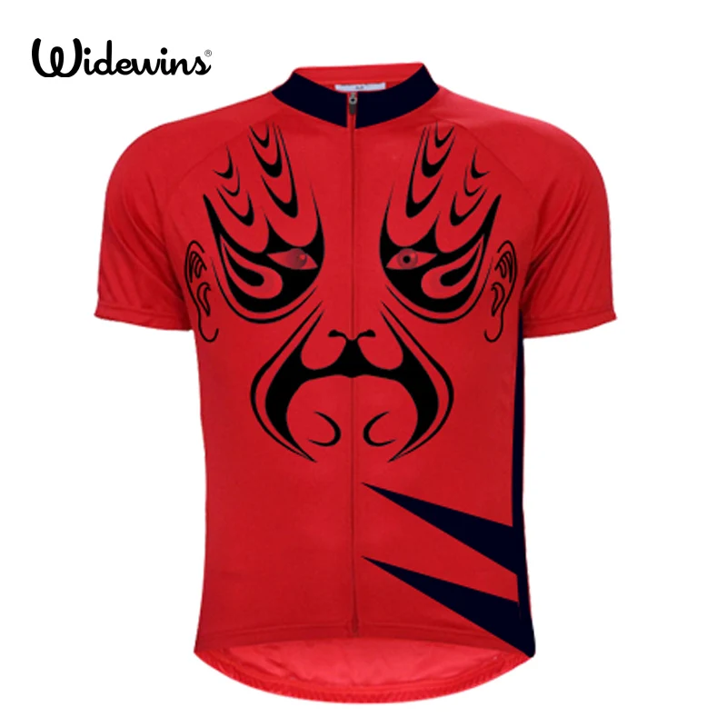 

Men Bike Jersey Blue Pro MTB Cycling Jersey Top Snow Wolf Short Sleeve Sports Wear Cycling summer Shirts 7030