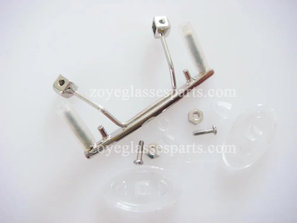 eyewear bridge replacement for rimless frame,gold gun silver color eyeglass nose bridge,stainless steel eyewear bridges TB-886