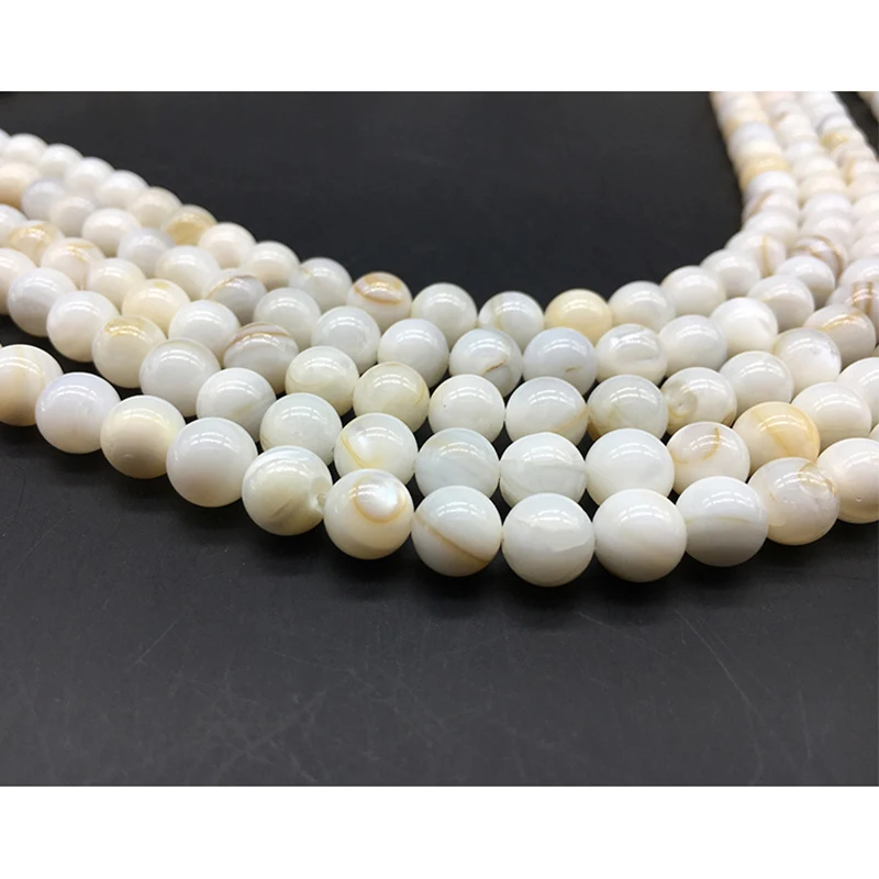 

Wholesale Natural Beads Stone Stripes Chinese Shell Beads For Jewelry Making DIY Bracelet Necklace 4 5 6 7 8 mm Strand Beaded