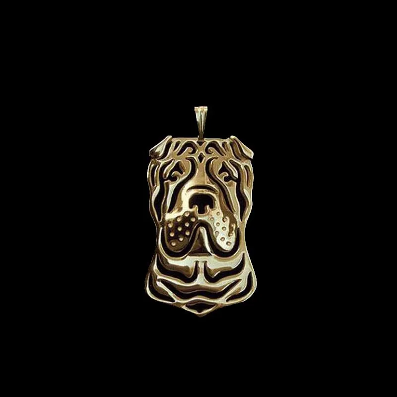 Hot Jewelry Metal Dog Pendants Female Alloy Chinese Shar Pei Pendants