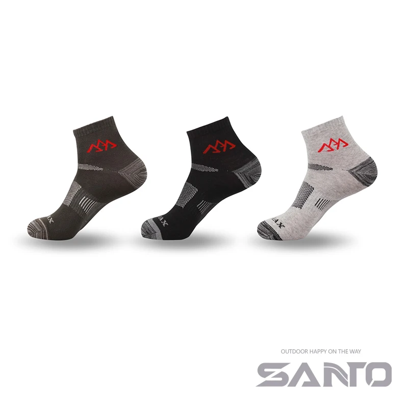 Santo S002 Outdoor Ride Socks Coolmax Quick-drying Sports Socks Spring and Summer Thin Breathable Male Socks