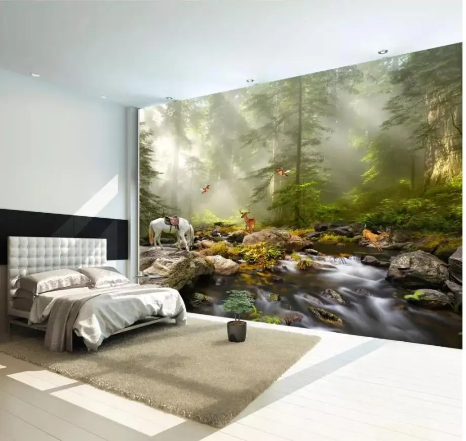 

Modern Custom 3D Wallpaper Home Decor Living Room Wall Covering Hawthorn landscape wall TV Backdrop Bedroom Photo Wall Paper 3D