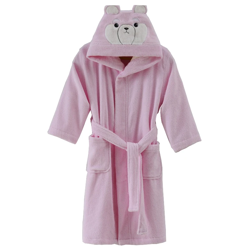 Accappatoio invernale con cappuccio spesso per ragazzi 6-12 anni Abbigliamento per bambini Asciugamano da bagno Miele Cosplay Accappatoio invernale caldo per bambini