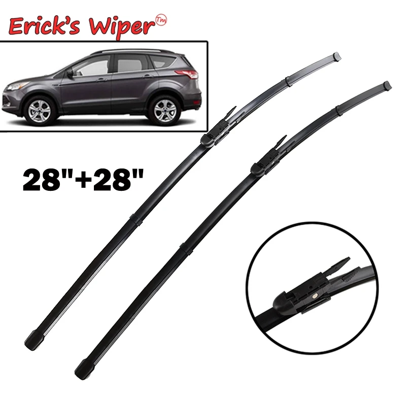 Erick's Wiper RHD & LHD Front Wiper Blades For Ford Escape Kuga 2013 - 2019 Windshield Windscreen Window Car Rain Brush 28