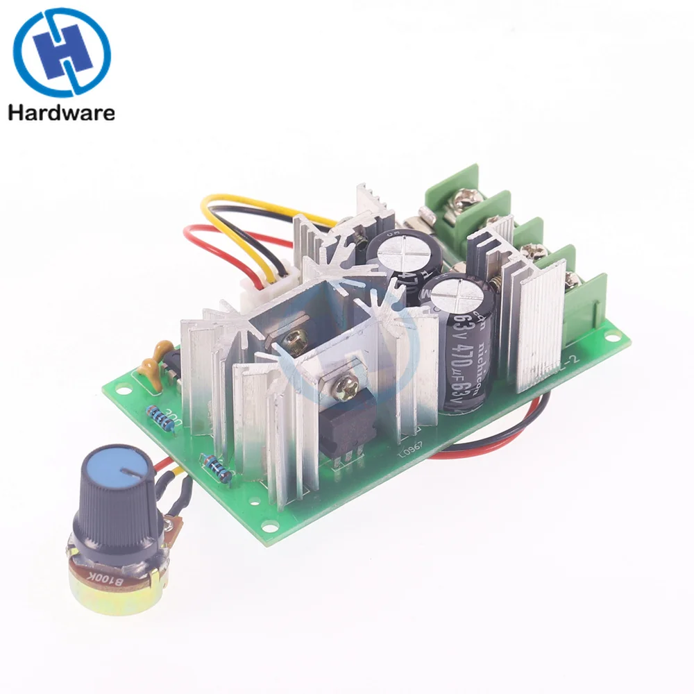 Módulo de acionamento de alta potência do regulador atual do interruptor 20a do controlador da velocidade do motor do regulador de velocidade do motor pwm da c.c. 10-60v