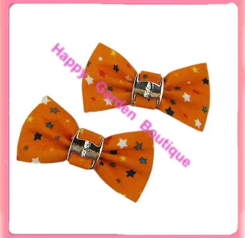 Free shipping!48pcs/lot   hair bow with aligator clip  10 color for your choose