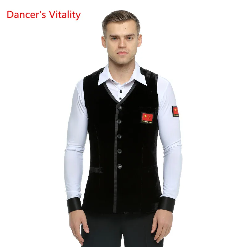 

Adult Man's Ballroom Dance Wear Waistcoats Waltz/Tango/Ballroom/Latin Dance Tops For Man Stage Performance/Competition clothing