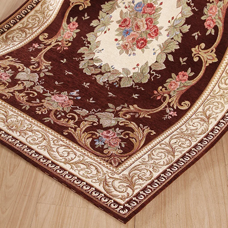 beibehang atmosphere European court style jacquard double yarn bedroom carpet living room coffee table sofa cushion jacquard