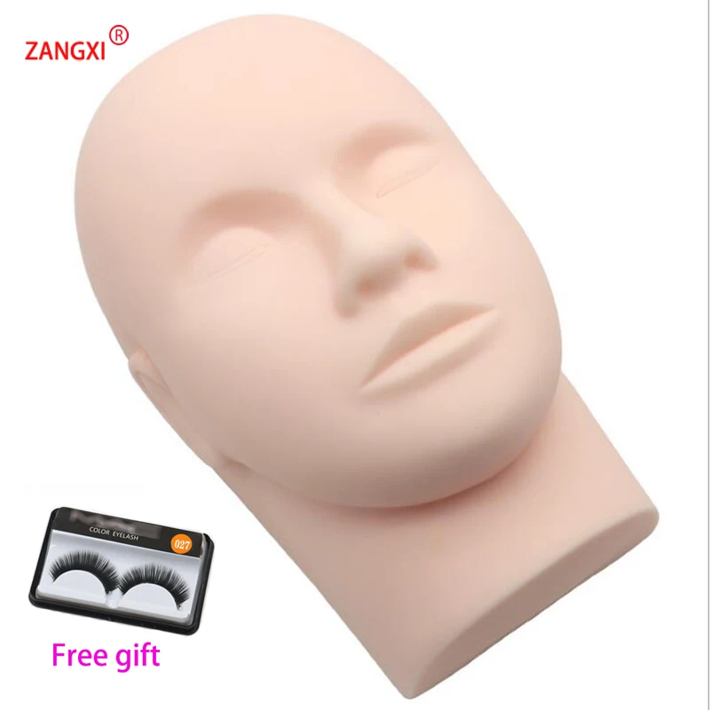 Soft Massage Eyelash Training Head Eye Facial Eyelash Extension Makeup Practice Cosmetic Dummy Professional Mannequin Heads Tool