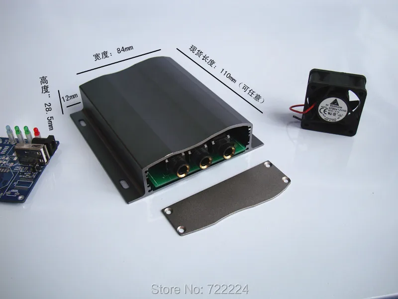

4 pcs/lot 104*28*110mm aluminum electronic project enclosure DIY PCB case power amplifier box GPS tracker case chassis alloy box