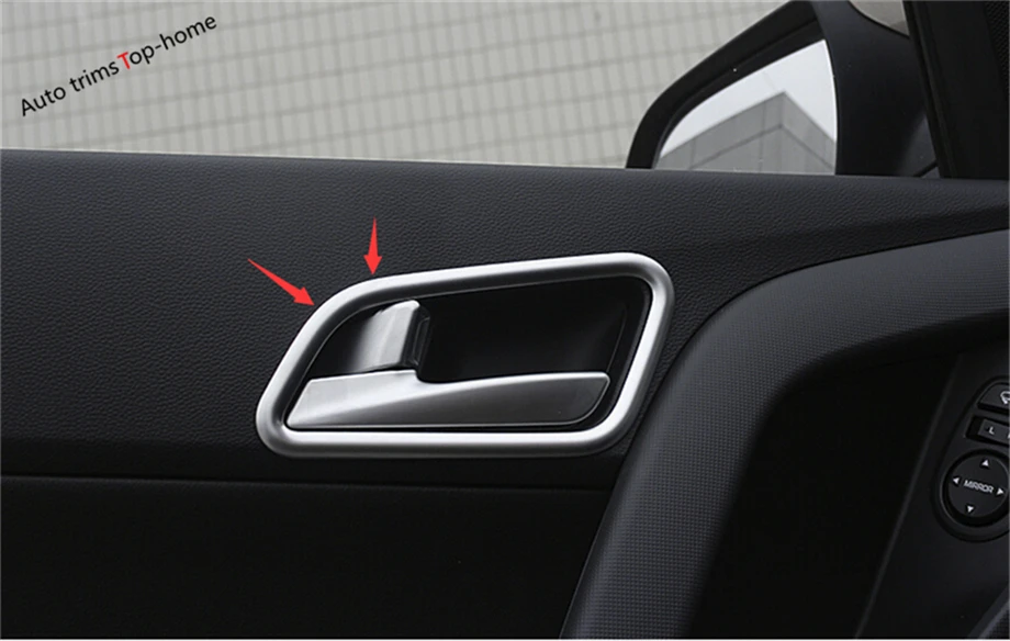 

Yimaautotrims Inner Door Handle Bowl Decoration Cover Trim 4Pcs Fit For Hyundai Creta IX25 2015 2016 2017 ABS Interior Mouldings