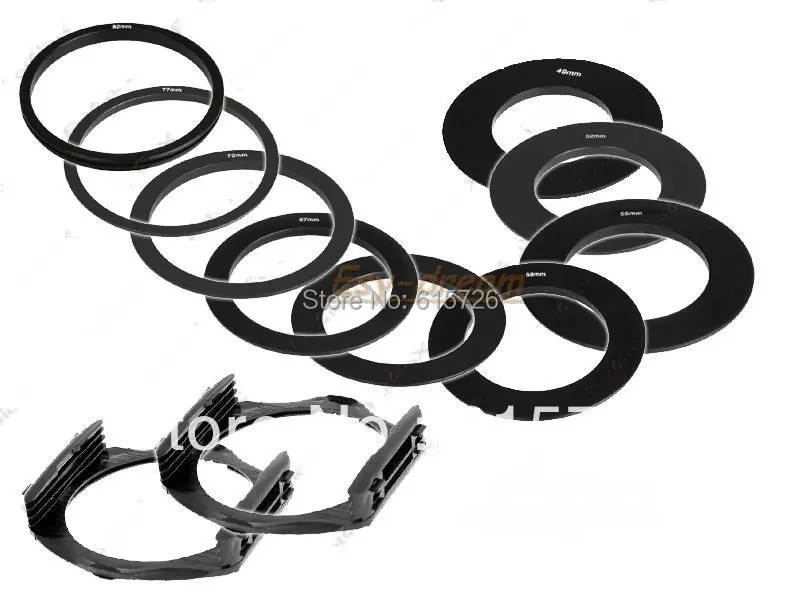 9 サイズアダプタ + ND2 ND4 ND8 + オレンジブルーグレー + フィルターホルダー + フード + ケースのための cokin p 香港ポストの航空便